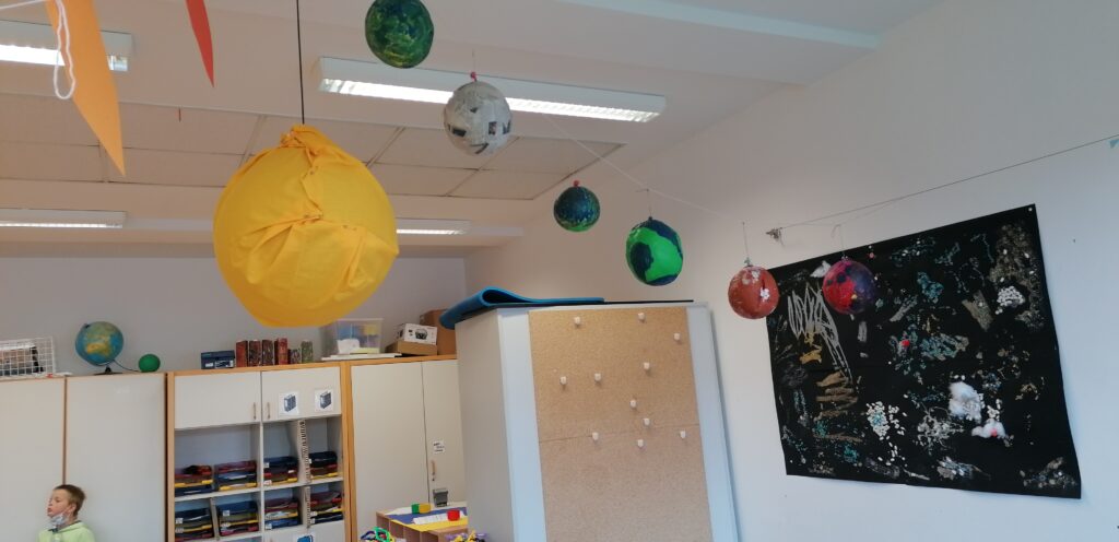 Planetenmodell im Klassenzimmer