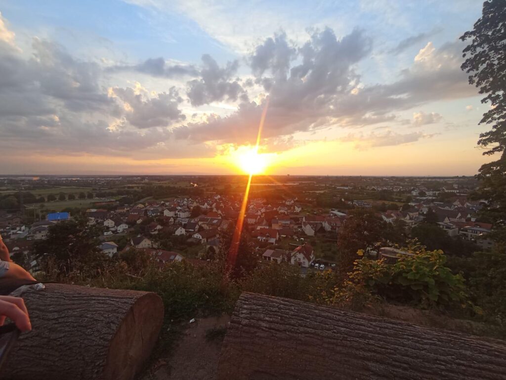 Sonnenuntergang von der Jugendherberge aus